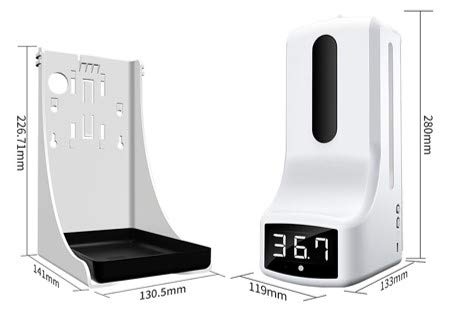 K9 Pro X(自動検温器inアルコールディスペンサー) 2-1 Alcohol Dispenser & Med. Thermometer K9 Pro | NEX Inno Tech